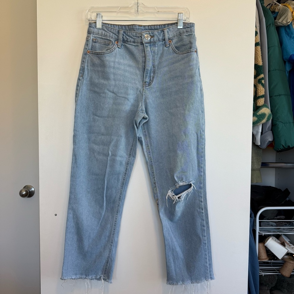 Wild Fable Denim Straight Leg Jeans with Distressed Detail